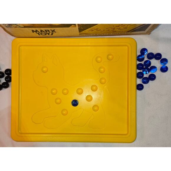 Marx Toys Cats Eye Marble Game Original Box Marble Machine Game Boards - Picture 5 of 16